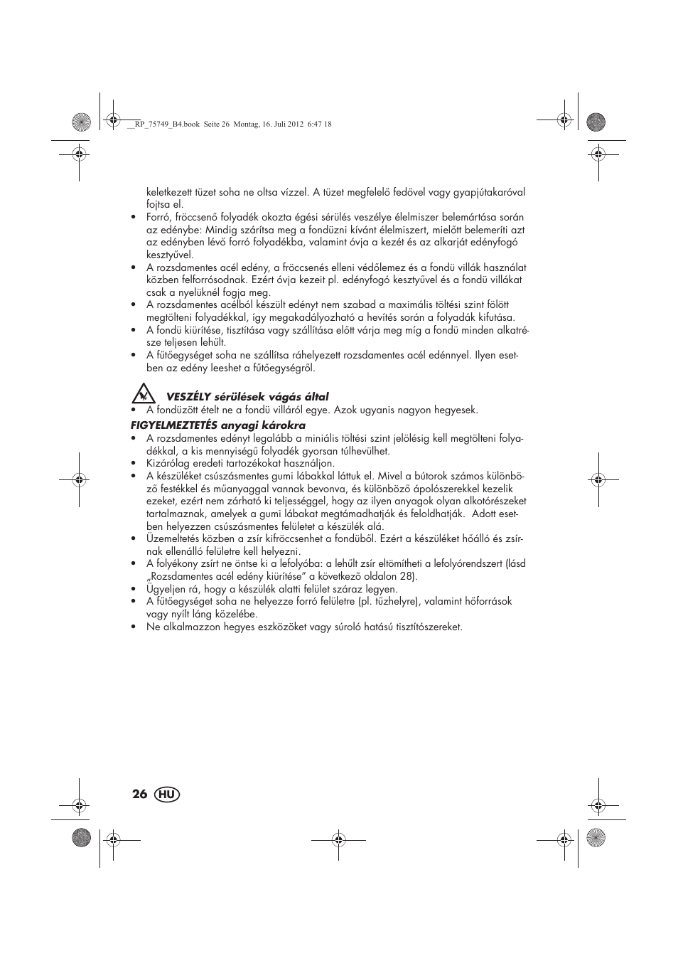 Silvercrest SFE 1500 A1 User Manual | Page 28 / 78