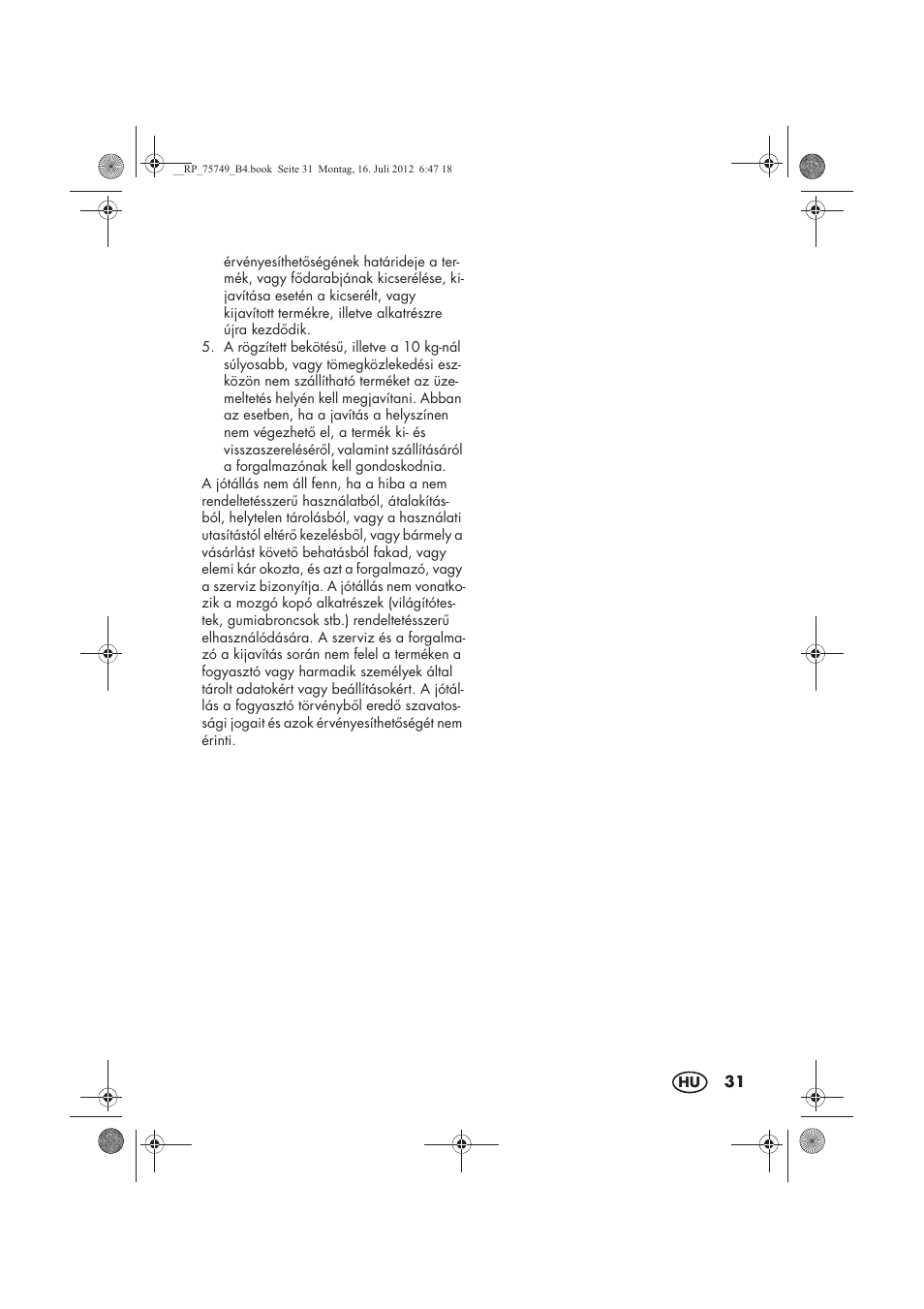 Silvercrest SFE 1500 A1 User Manual | Page 33 / 78