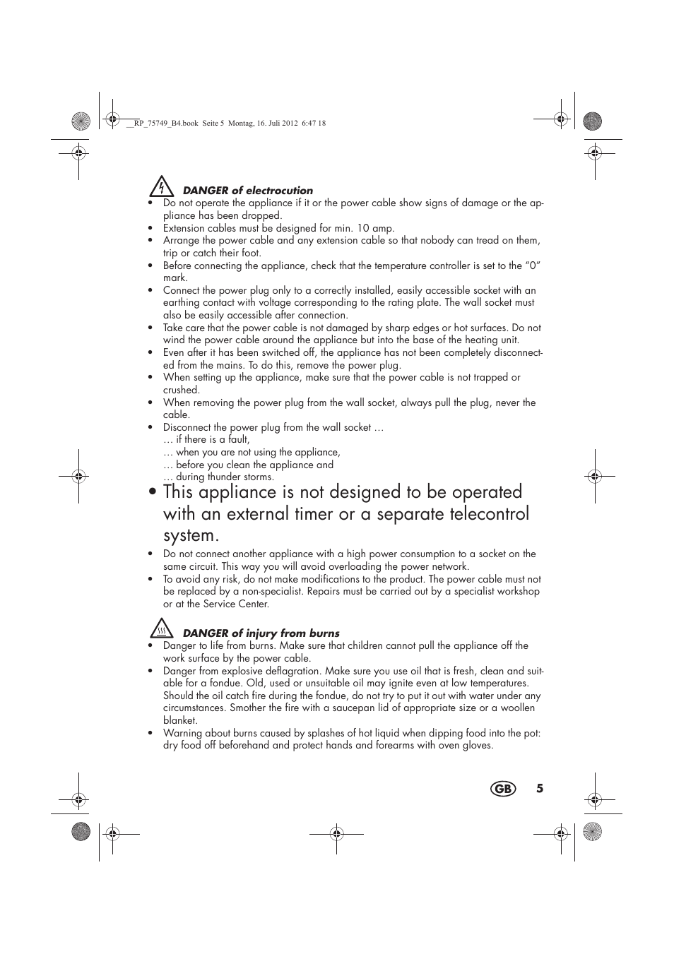 Silvercrest SFE 1500 A1 User Manual | Page 7 / 78