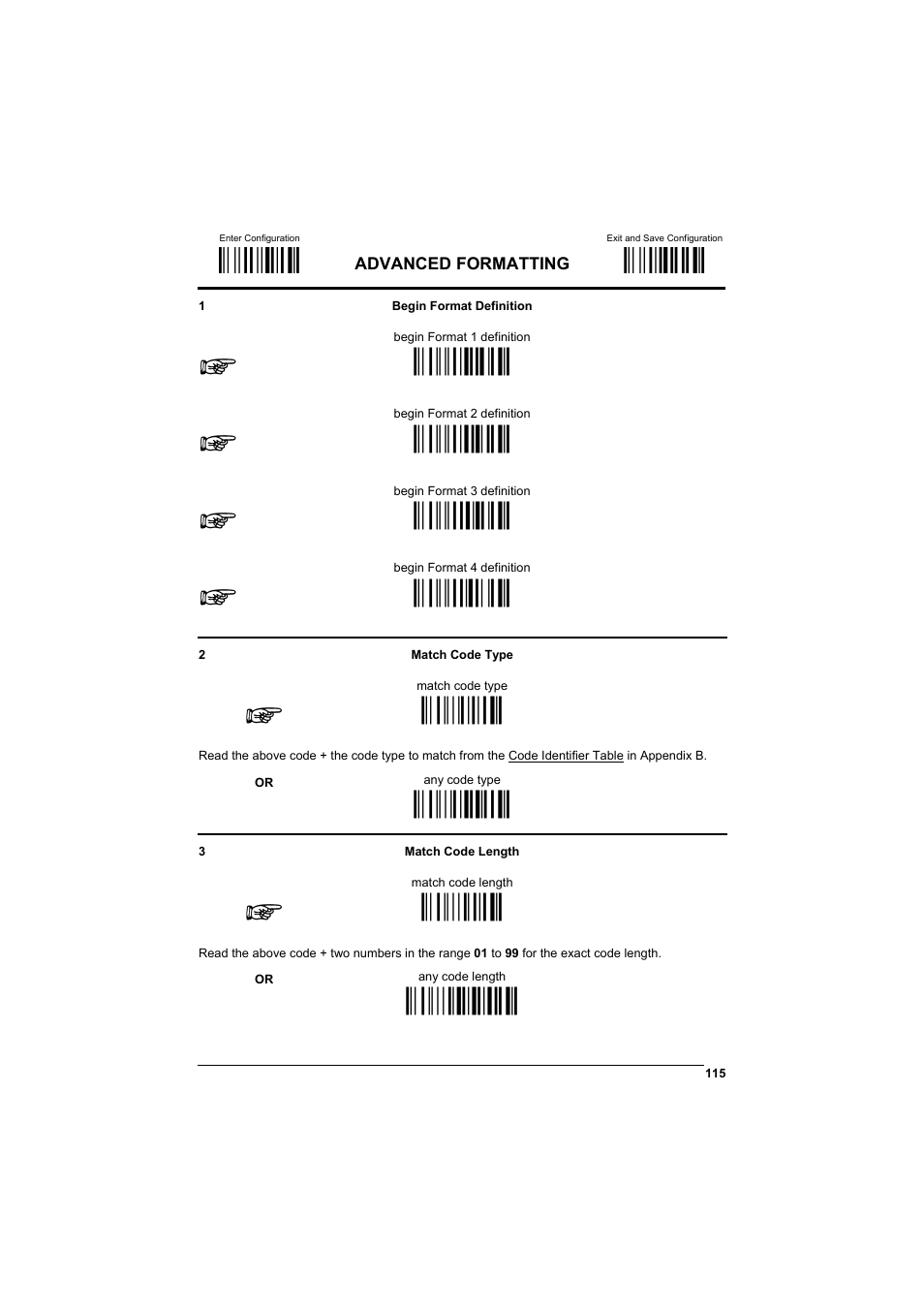 М$+;о, М$-?о, Ìha0tî | Ìha1wî, Ìha2zî, Мha3]о, Ìhb&î, Ìhb0vî, Мhc(о, Мhc001о | Datalogic Scanning GRYPHONTM MX30 User Manual | Page 125 / 197