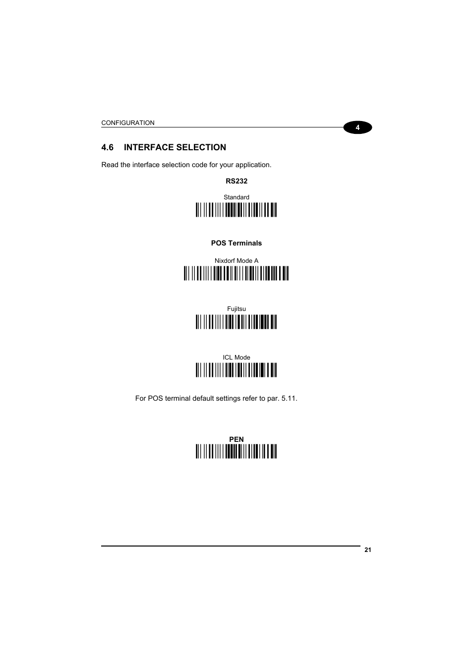 Interface selection, Ì$+cp0$-$î, Ì$+cm2ec0$->î | Ì$+cm1$-èî, Ì$+cm0$-ãî, Ì$+cp6$-bо | Datalogic Scanning GRYPHONTM MX30 User Manual | Page 31 / 197