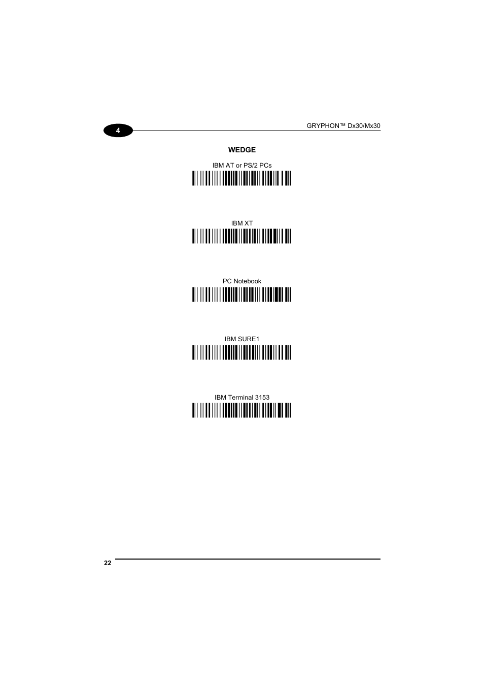 Ì$+cp500$-aî, Ì$+cp503$-vî, Ì$+cp505$-èî | Ì$+cp506$-$î, Ì$+cp504$-}о | Datalogic Scanning GRYPHONTM MX30 User Manual | Page 32 / 197