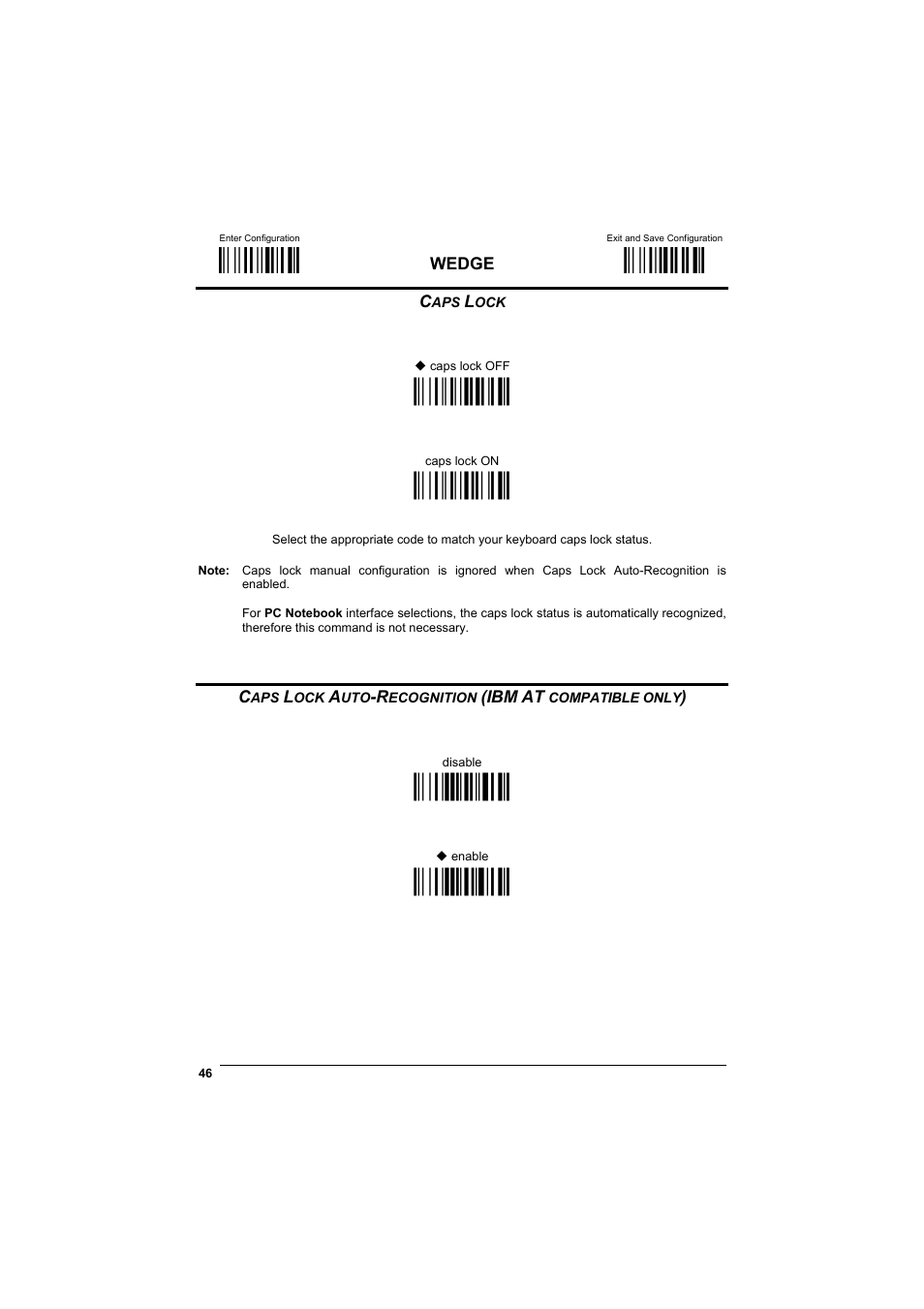 Caps lock, М$+;о, М$-?о | Ìfe0zî, Мfe1]о, Ìfp0pî, Ìfp1sо | Datalogic Scanning GRYPHONTM MX30 User Manual | Page 56 / 197