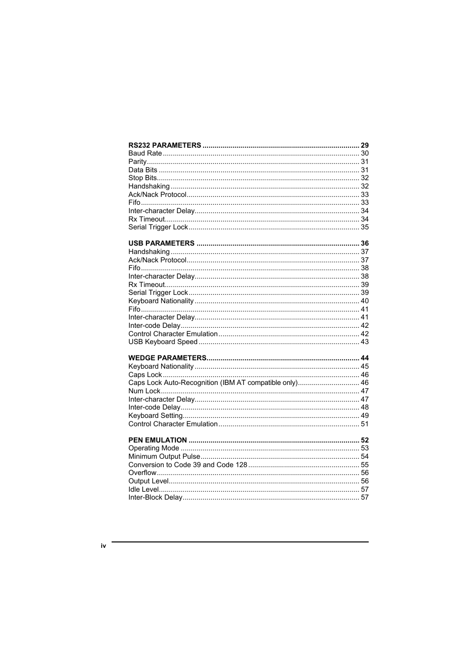 Datalogic Scanning GRYPHONTM MX30 User Manual | Page 6 / 197