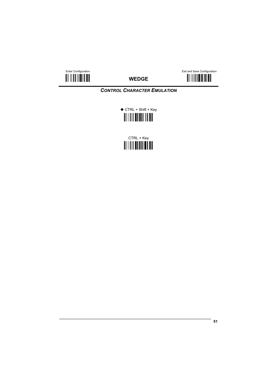 Control character emulation, М$+;о, М$-?о | Ìfo0nî, Ìfo1qо | Datalogic Scanning GRYPHONTM MX30 User Manual | Page 61 / 197