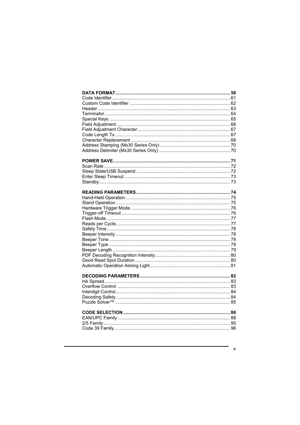 Datalogic Scanning GRYPHONTM MX30 User Manual | Page 7 / 197