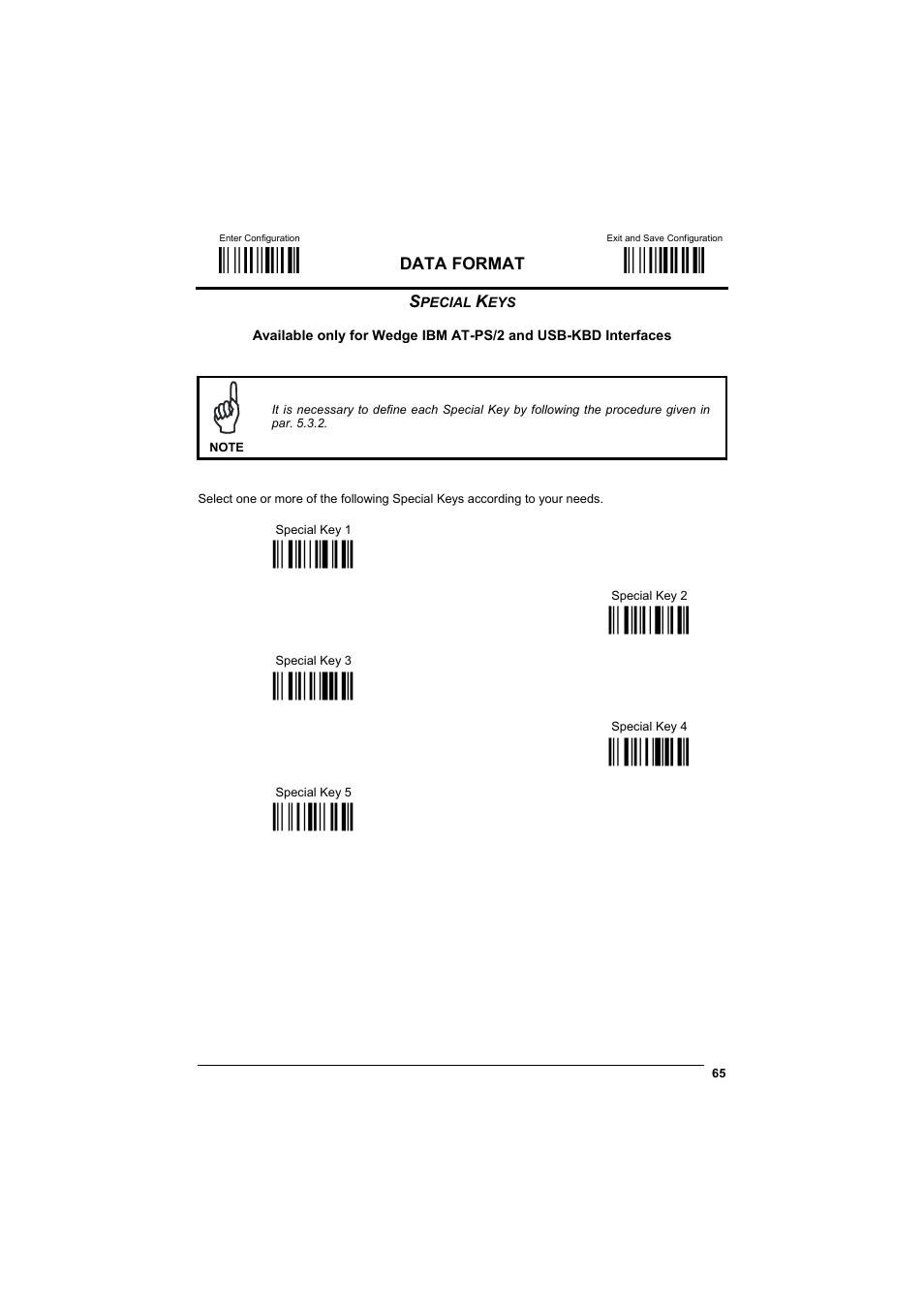 Special keys, М$+;о, М$-?о | Ì9cдо, М9dжо, М9eио, М9fко, Мa0bо | Datalogic Scanning GRYPHONTM MX30 User Manual | Page 75 / 197