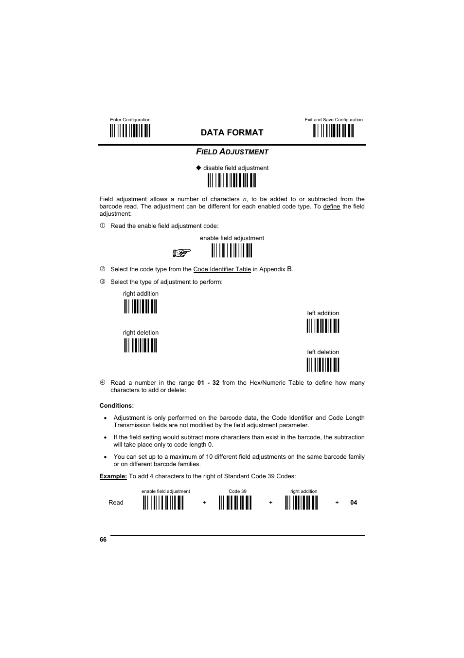 Field adjustment, М$+;о, М$-?о | Мef0[о, Мef+о, М01о, М12о, М23о, М34о, Ìvwî | Datalogic Scanning GRYPHONTM MX30 User Manual | Page 76 / 197