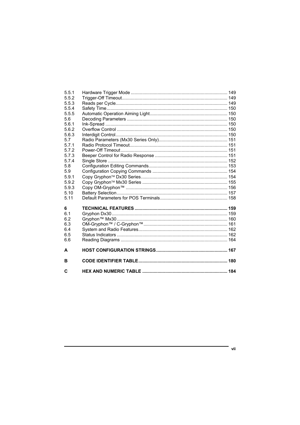 Datalogic Scanning GRYPHONTM MX30 User Manual | Page 9 / 197