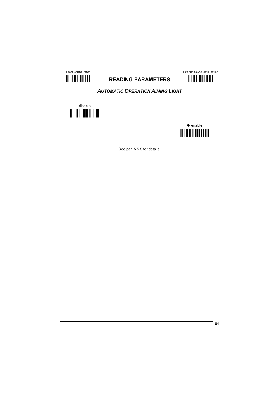 Automatic operation aiming light, М$+;о, М$-?о | Мbb0)о, Мbb1,о | Datalogic Scanning GRYPHONTM MX30 User Manual | Page 91 / 197