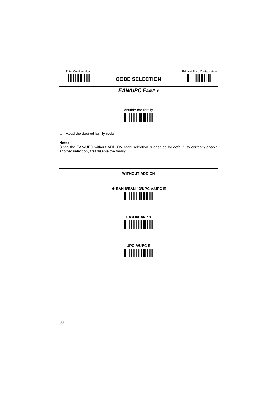 Ean/upc family, М$+;о, М$-?о | Ìaa0mî, Ìaa1pî, Ìaa3vî, Ìaa4yо | Datalogic Scanning GRYPHONTM MX30 User Manual | Page 98 / 197