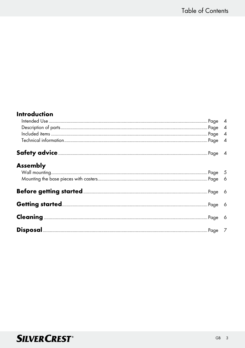 Silvercrest Z30399 User Manual | Page 3 / 40