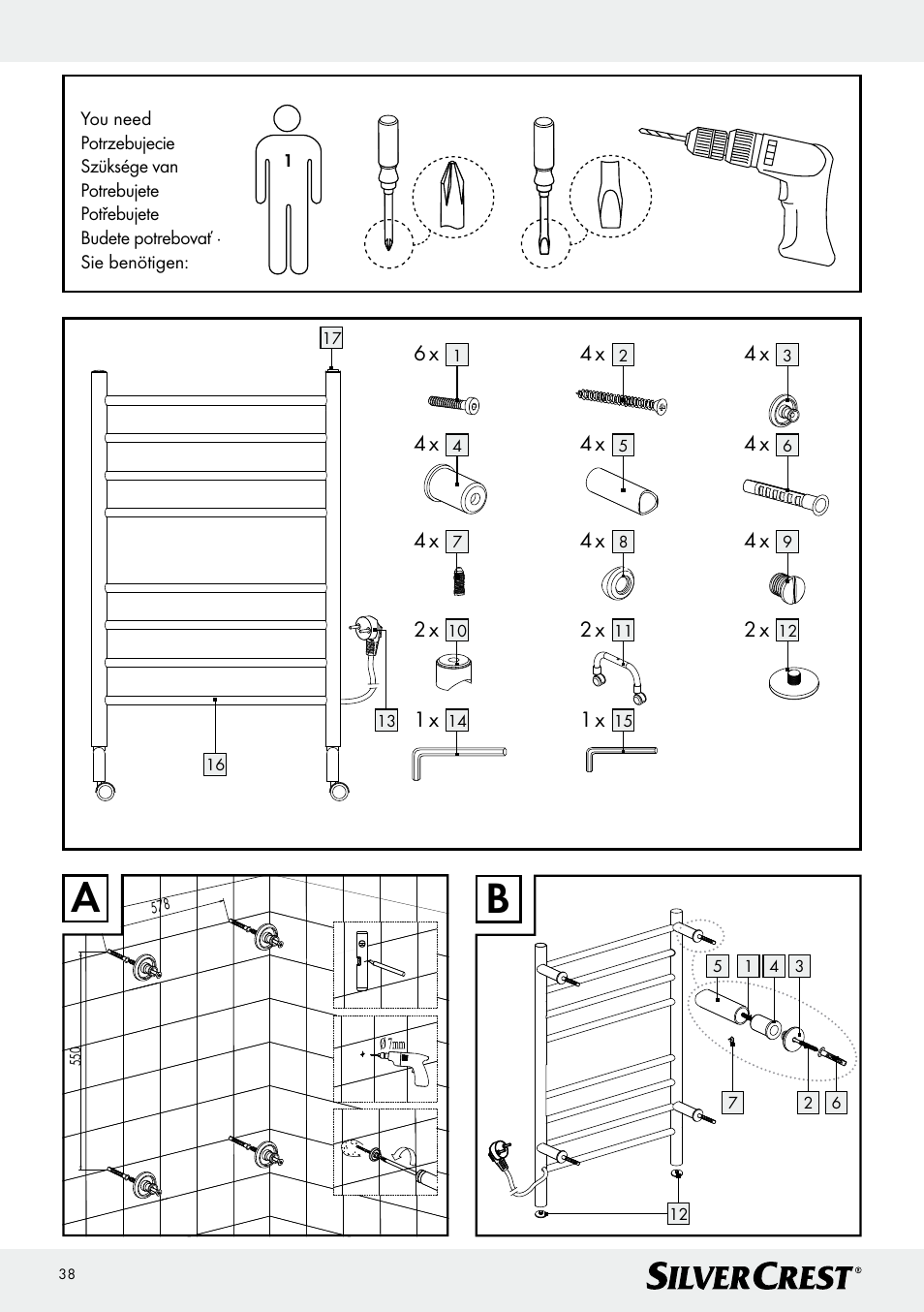 Silvercrest Z30399 User Manual | Page 38 / 40