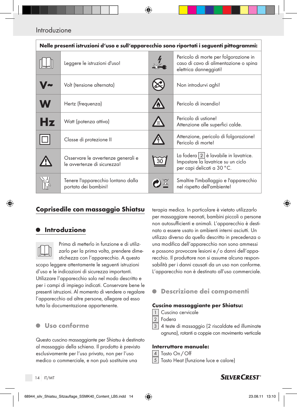 Introduzione | Silvercrest SSMK 40 B2 User Manual | Page 10 / 40