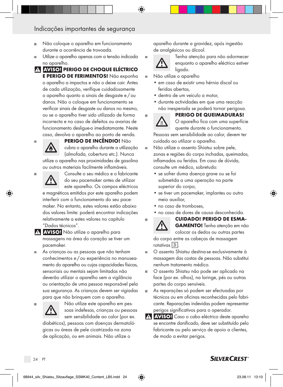 Indicações importantes de segurança | Silvercrest SSMK 40 B2 User Manual | Page 20 / 40