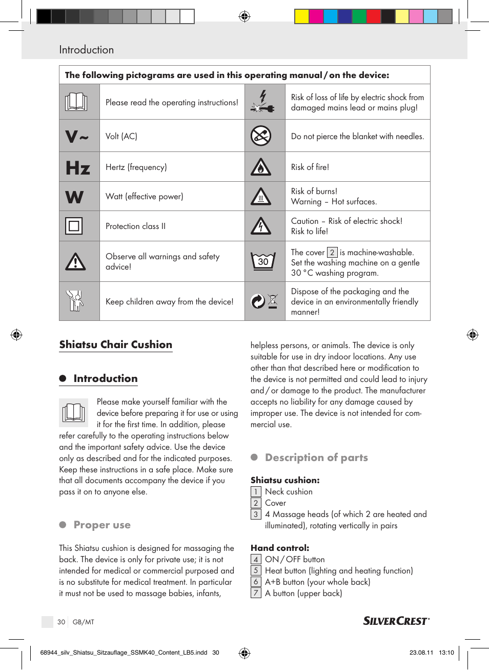 Introduction | Silvercrest SSMK 40 B2 User Manual | Page 26 / 40