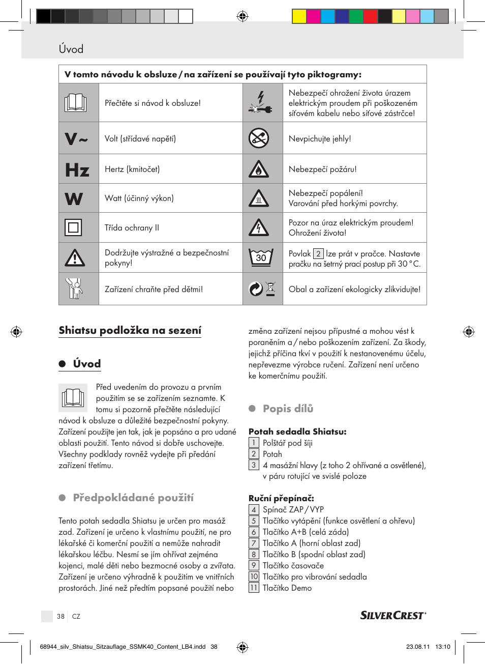 Úvod | Silvercrest SSMK 40 B2 User Manual | Page 34 / 56