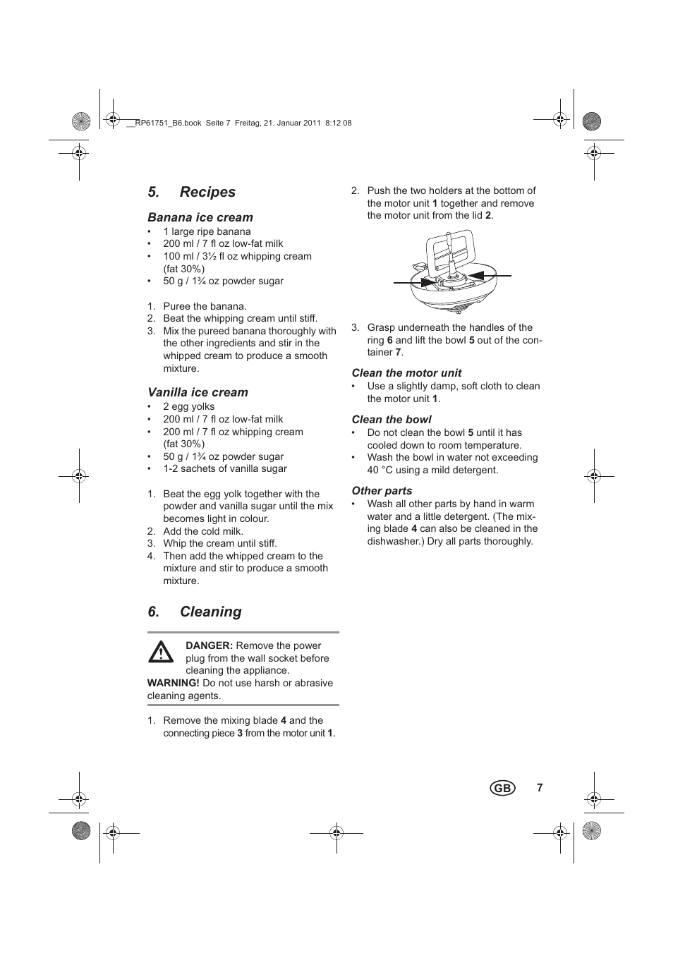 Recipes, Cleaning | Silvercrest SECM 12 A1 User Manual | Page 9 / 14