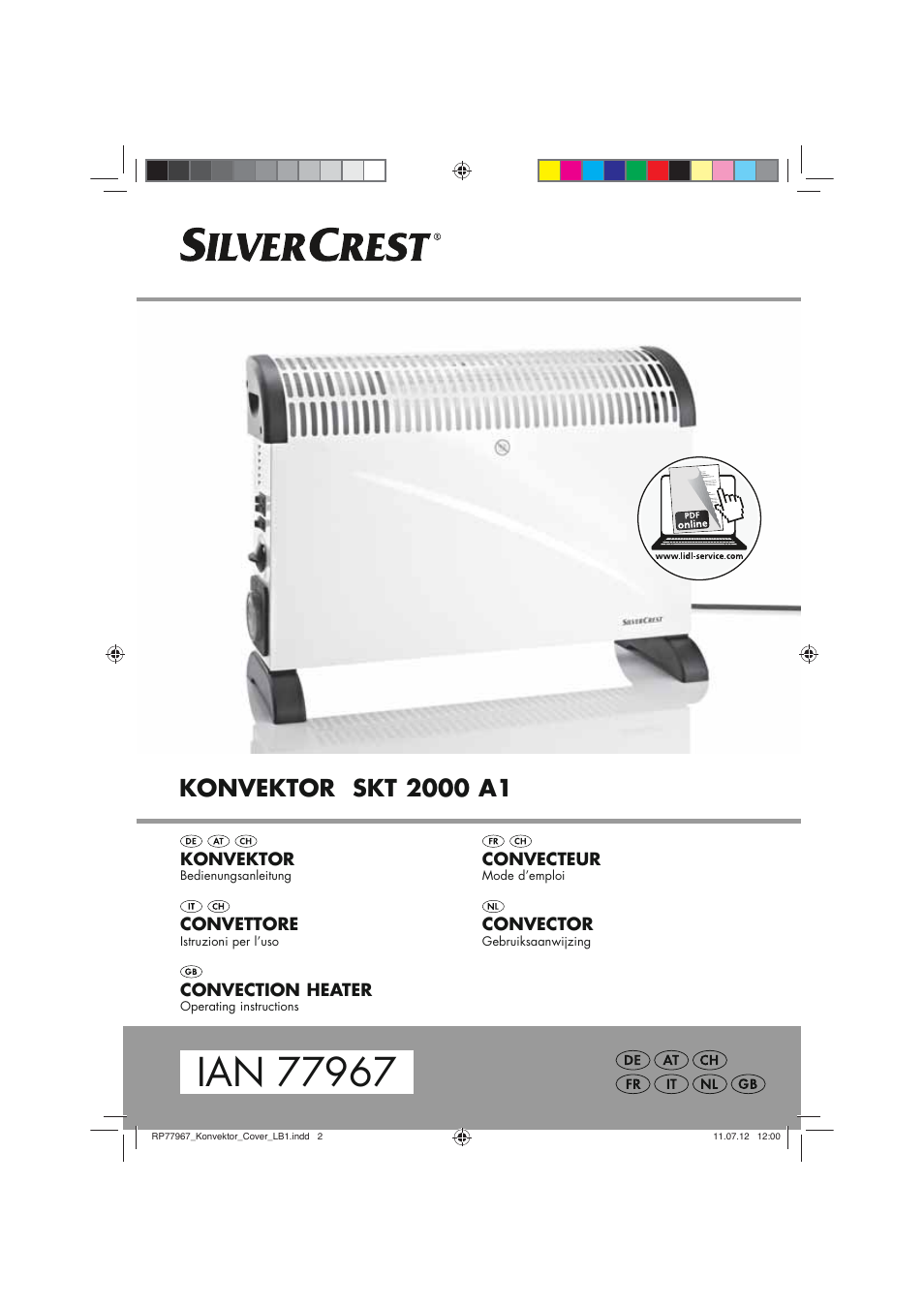 Silvercrest SKT 2000 A1 User Manual | 58 pages