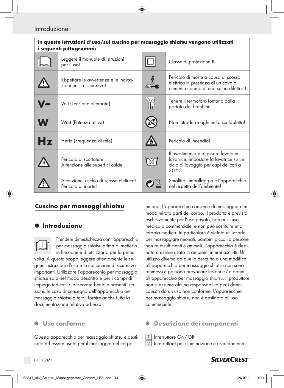 Introduzione | Silvercrest SSM 141 B2 User Manual | Page 10 / 38