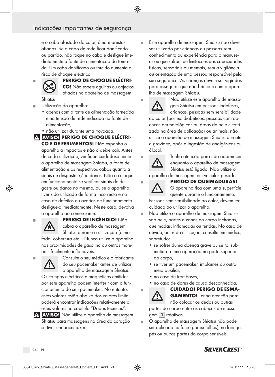 Indicações importantes de segurança | Silvercrest SSM 141 B2 User Manual | Page 20 / 38