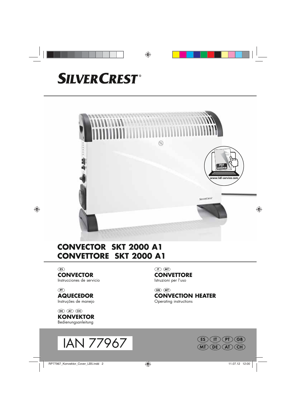 Silvercrest SKT 2000 A1 User Manual | 58 pages