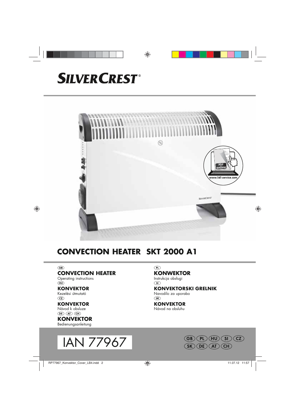 Silvercrest SKT 2000 A1 User Manual | 78 pages