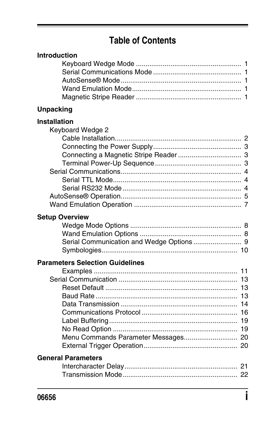 PSC Handheld Laser Bar Code Scanners Keyboard Wedge / Wand Emulation Interface User Manual | Page 5 / 88