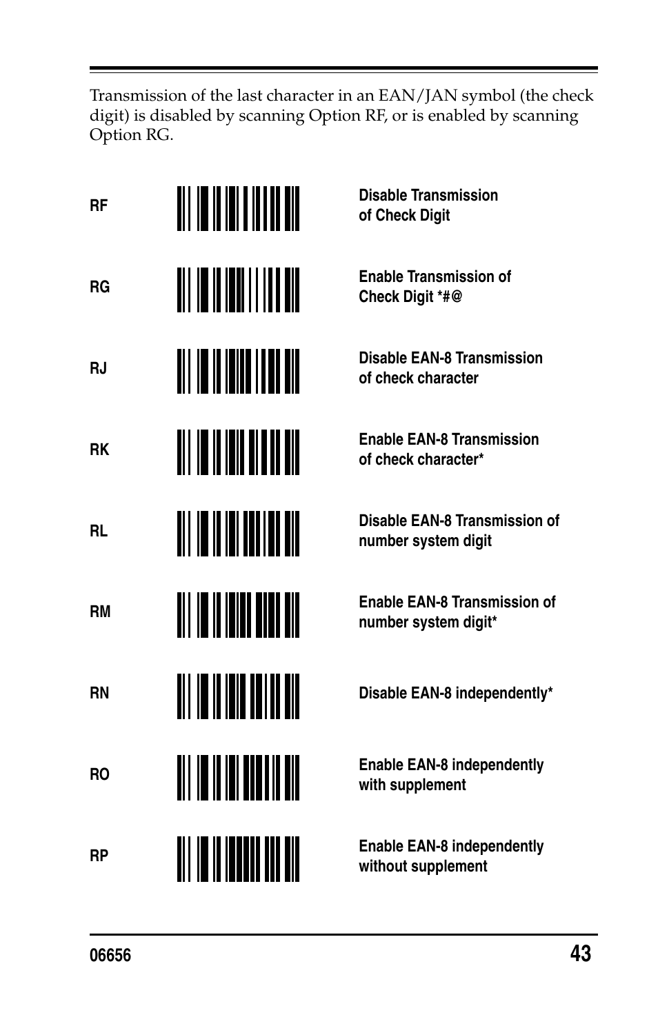 PSC Handheld Laser Bar Code Scanners Keyboard Wedge / Wand Emulation Interface User Manual | Page 51 / 88
