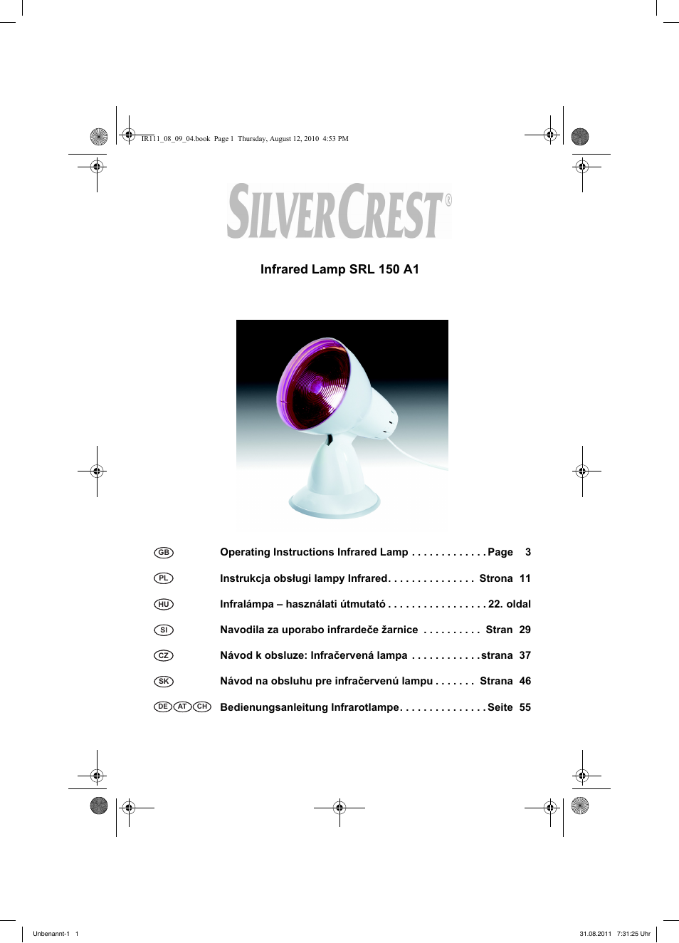 Silvercrest SRL 150 A1 User Manual | 72 pages