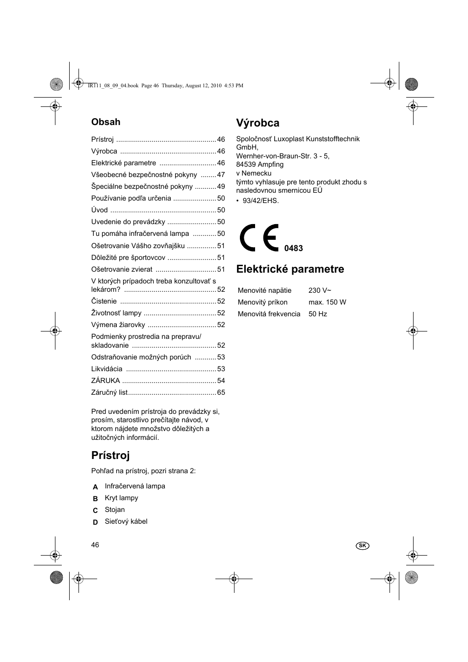Silvercrest SRL 150 A1 User Manual | Page 46 / 72
