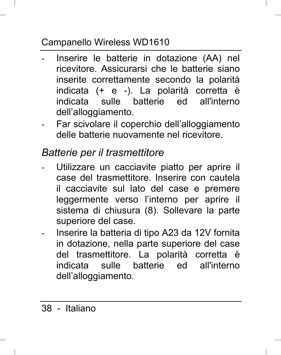 Silvercrest WD1610 User Manual | Page 39 / 122