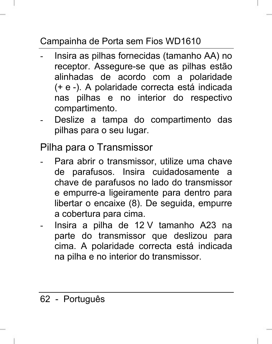 Silvercrest WD1610 User Manual | Page 63 / 122