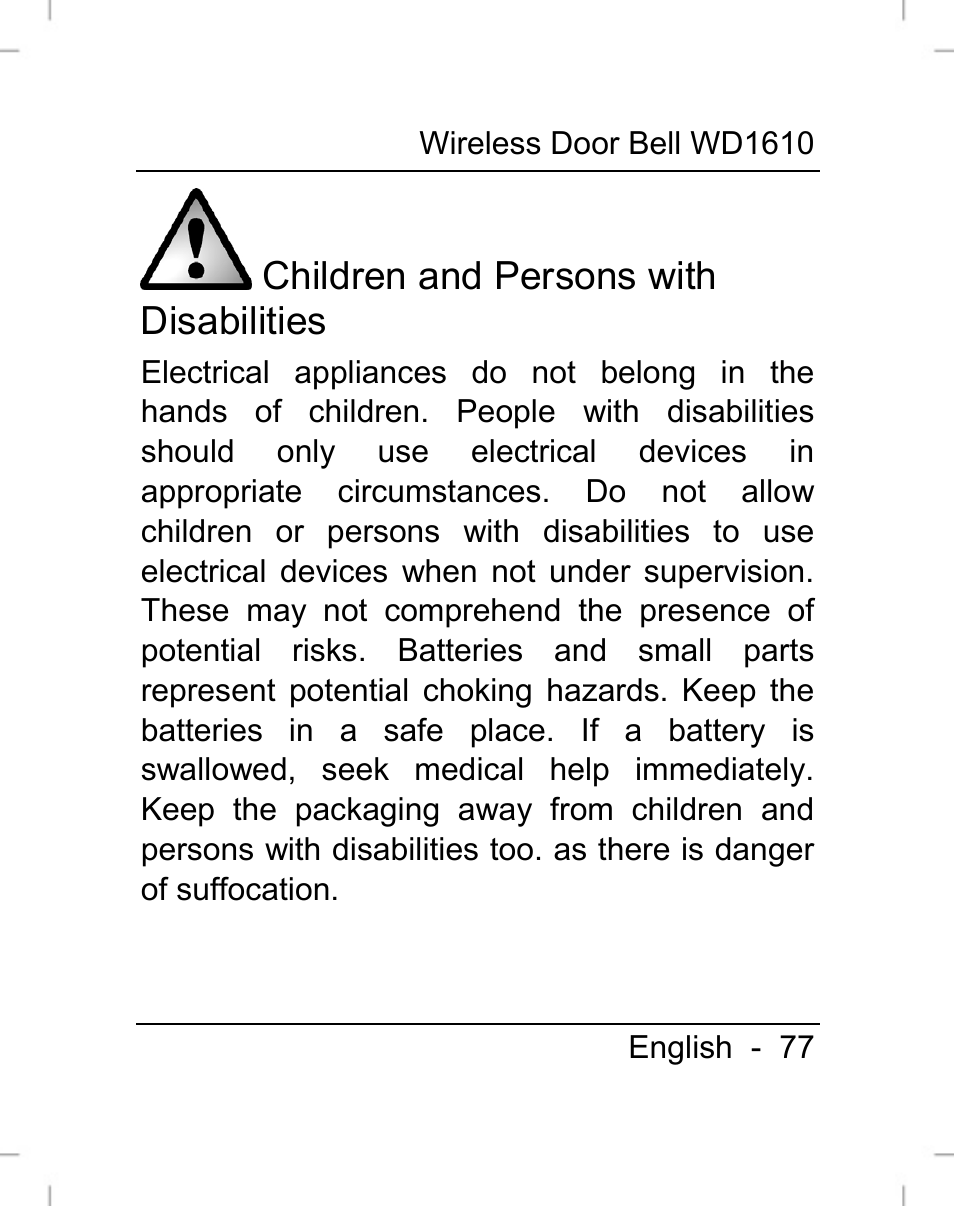 Silvercrest WD1610 User Manual | Page 78 / 122