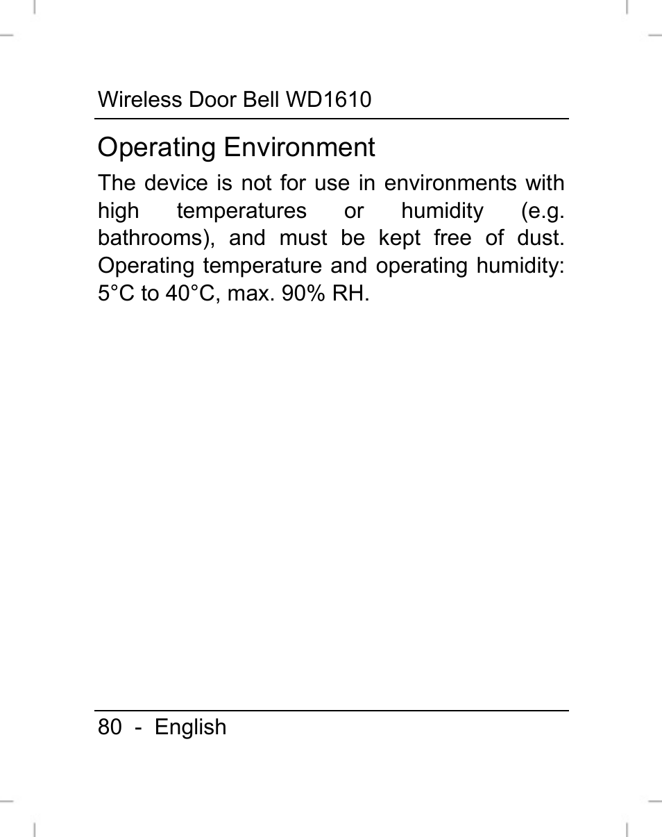 Operating environment | Silvercrest WD1610 User Manual | Page 81 / 122