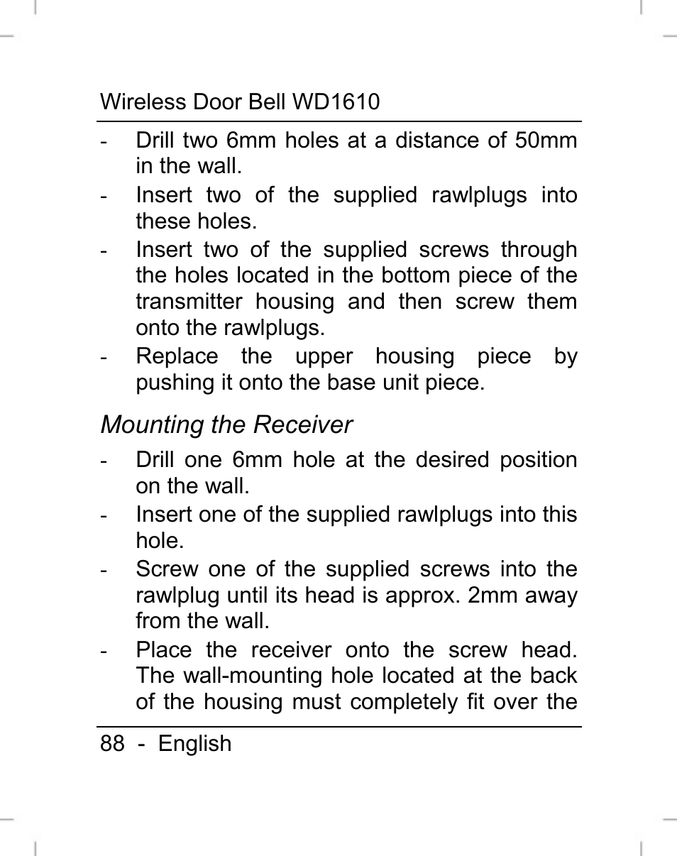 Silvercrest WD1610 User Manual | Page 89 / 122