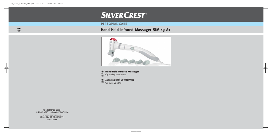 Silvercrest SIM 13 A1 User Manual | 17 pages