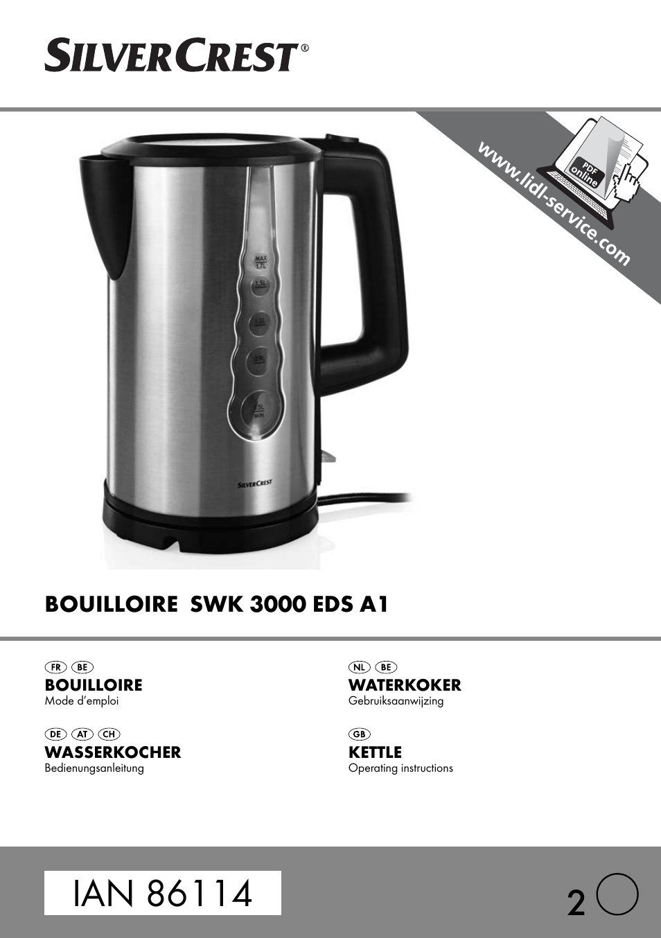 Silvercrest SWK 3000 EDS A1 User Manual | 27 pages