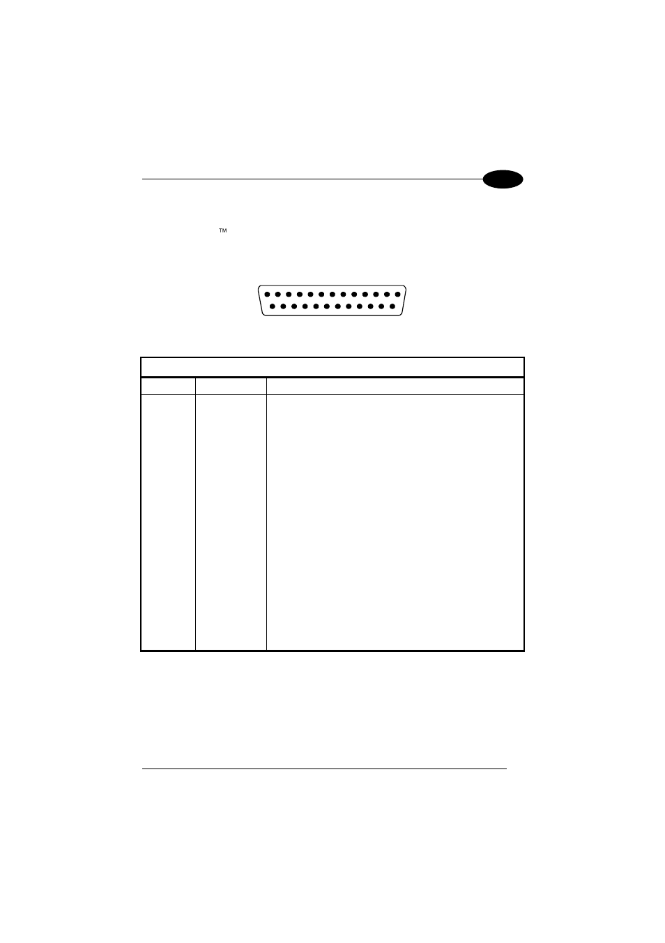 Electrical connections, Tput (sub-pars. under 2.3) | Datalogic Scanning MATRIX 1000 User Manual | Page 21 / 62
