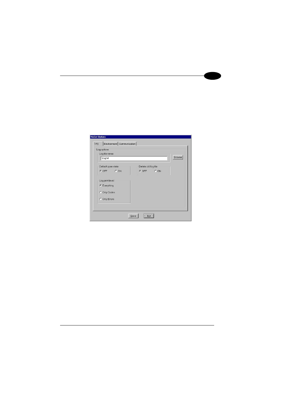 Visiset™ options | Datalogic Scanning MATRIX 1000 User Manual | Page 39 / 62