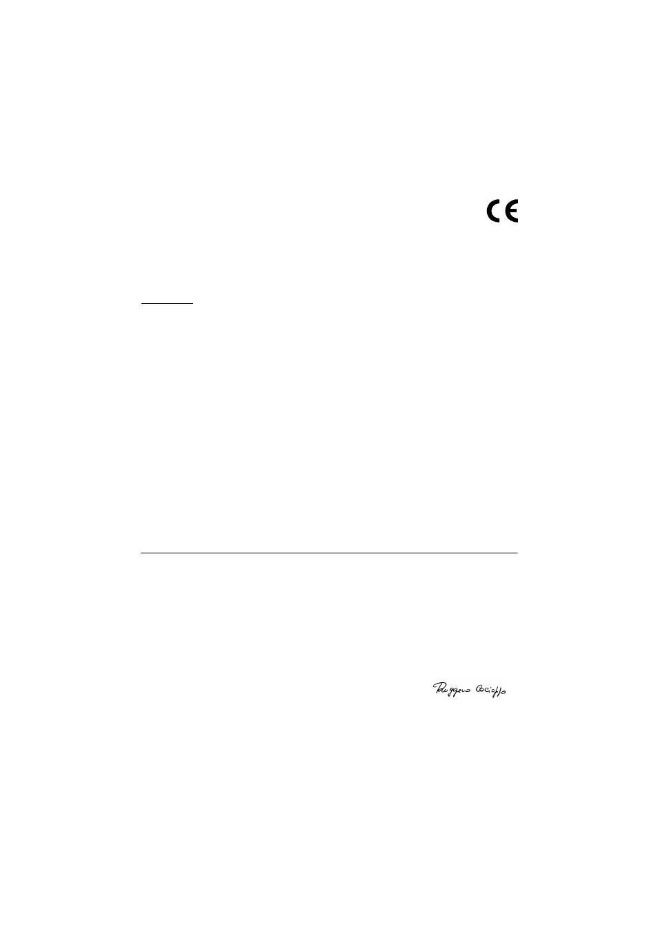 Declaration of conformity | Datalogic Scanning MATRIX 1000 User Manual | Page 62 / 62