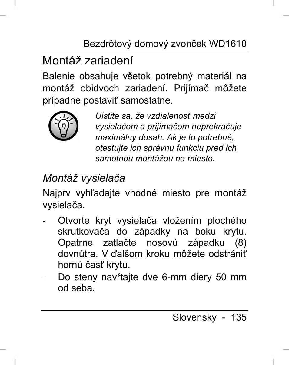 Montáž zariadení | Silvercrest WD1610 User Manual | Page 136 / 170