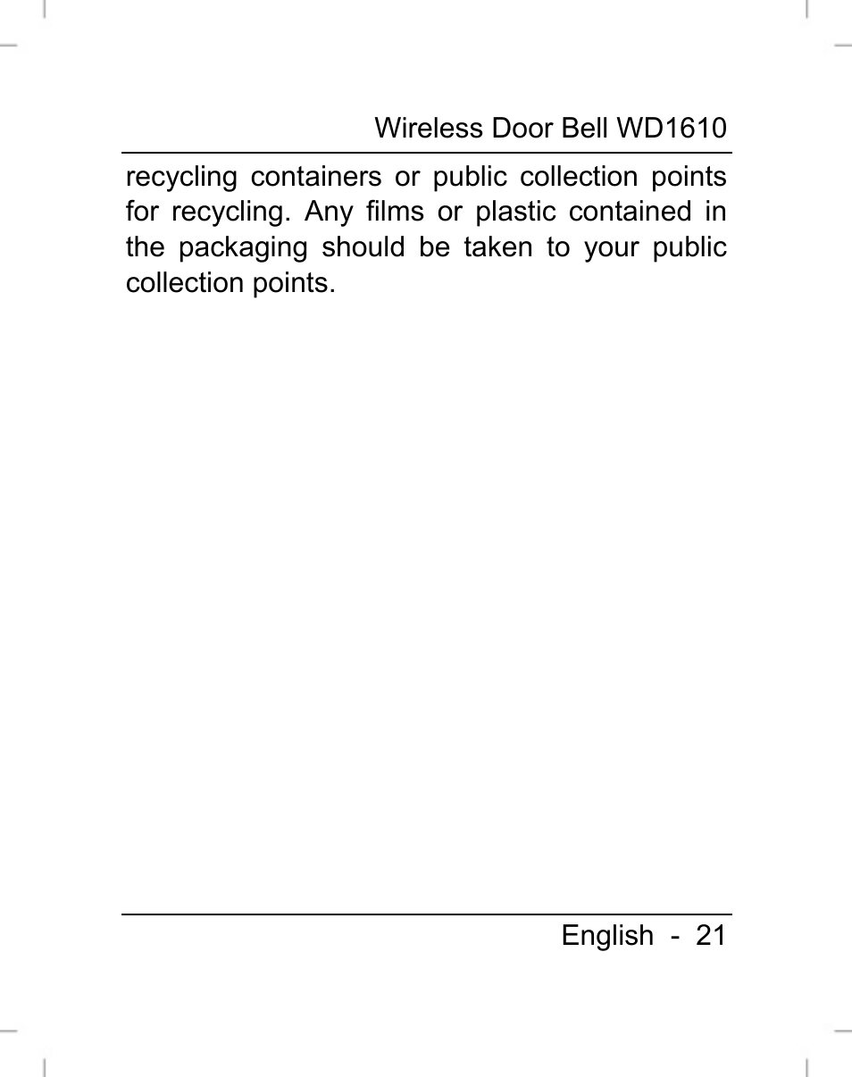 Silvercrest WD1610 User Manual | Page 22 / 170