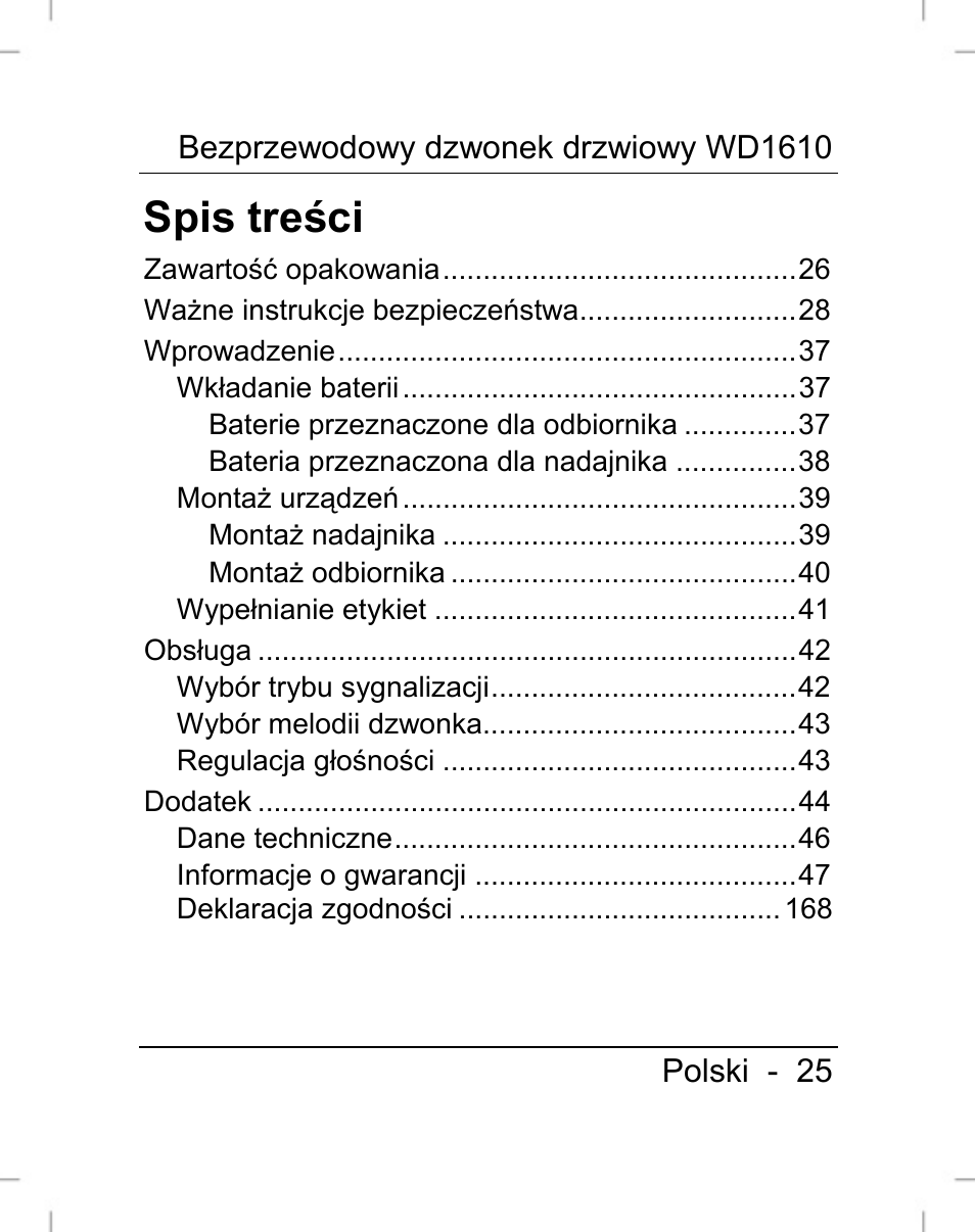 Silvercrest WD1610 User Manual | Page 26 / 170