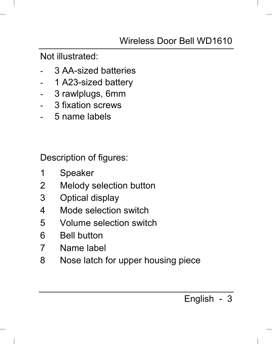 Silvercrest WD1610 User Manual | Page 4 / 170