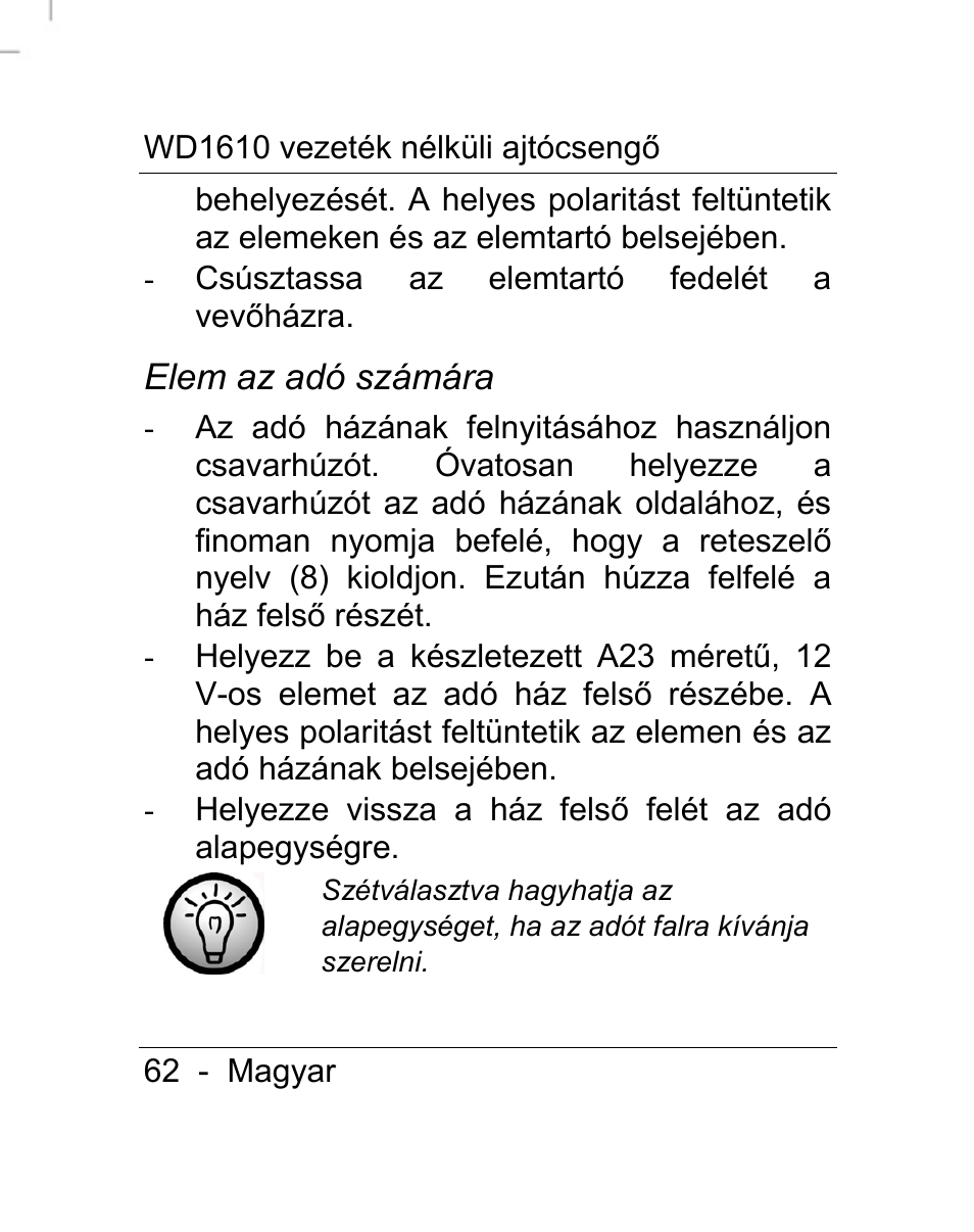 Silvercrest WD1610 User Manual | Page 63 / 170