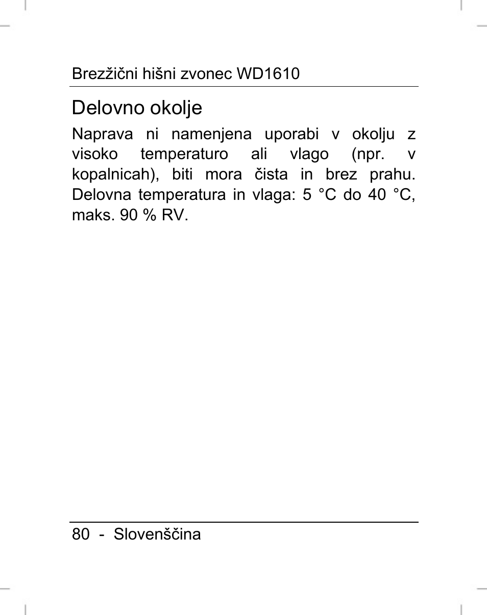 Delovno okolje | Silvercrest WD1610 User Manual | Page 81 / 170