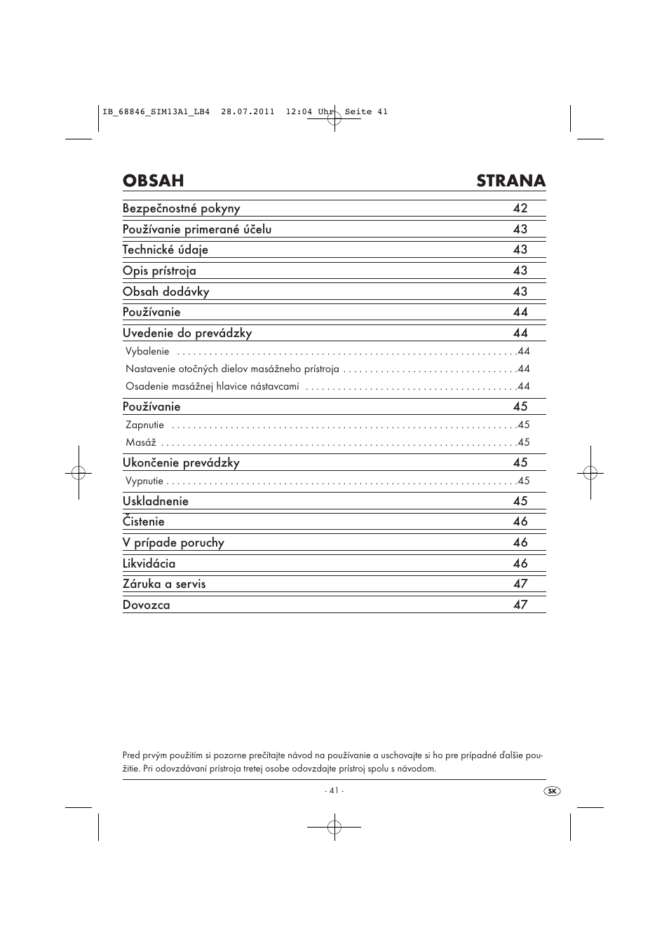 Silvercrest SIM 13 A1 User Manual | Page 43 / 57