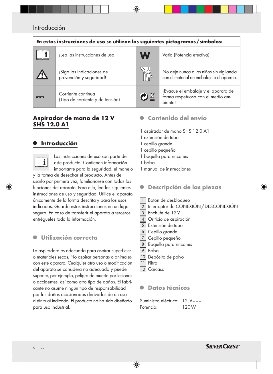 Silvercrest SHS 12.0 A1 User Manual | Page 5 / 33