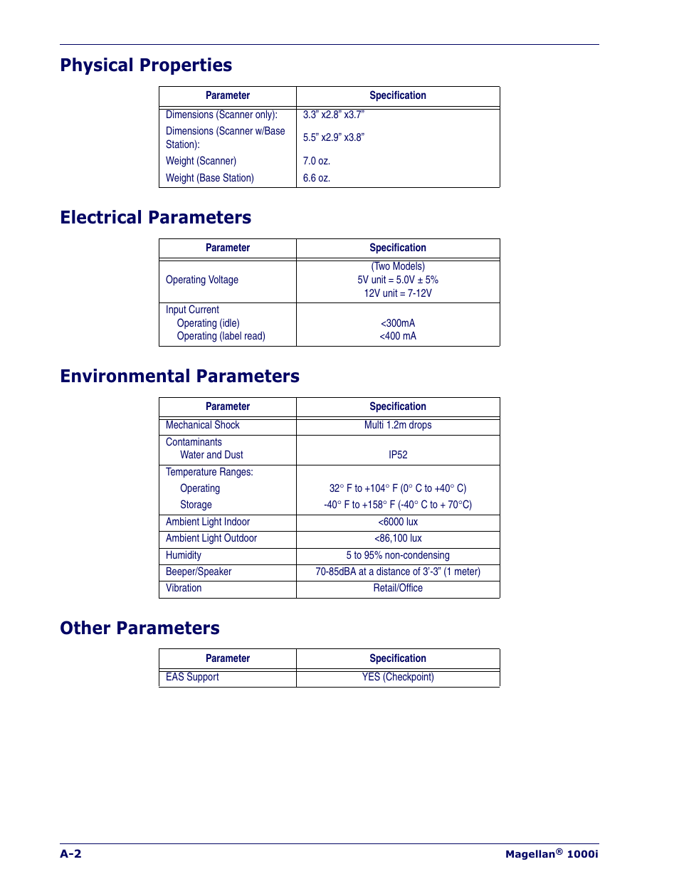 Datalogic Scanning MAGELLAN 1000I User Manual | Page 140 / 160